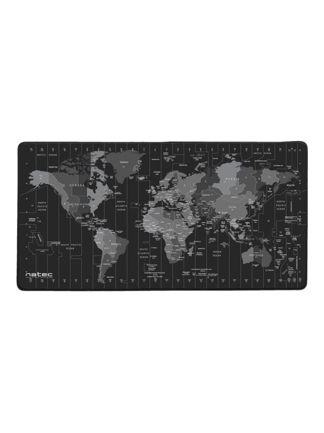 Natec | Mouse Pad Maxi | Time Zone Map 1 Natec | Mouse Pad Maxi | Time Zone Map 1
