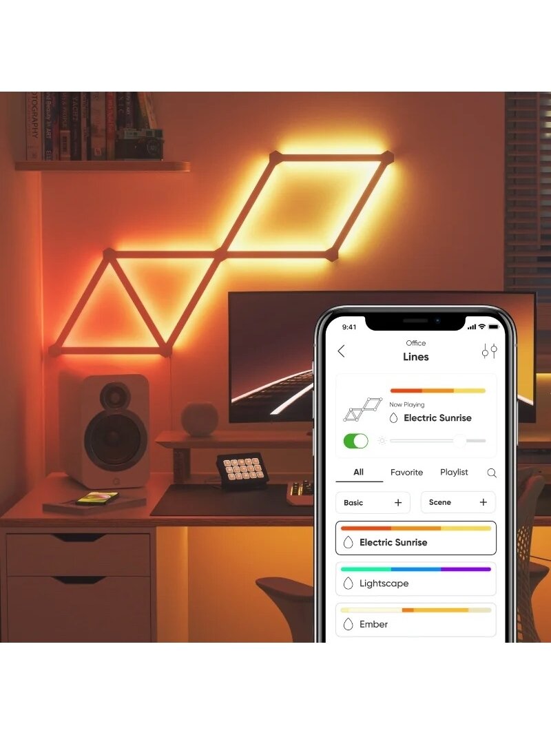 Nanoleaf | Lines Starter Kit (9 panels) | 16M+ colors 2 Nanoleaf | Lines Starter Kit (9 panels) | 16M+ colors 2