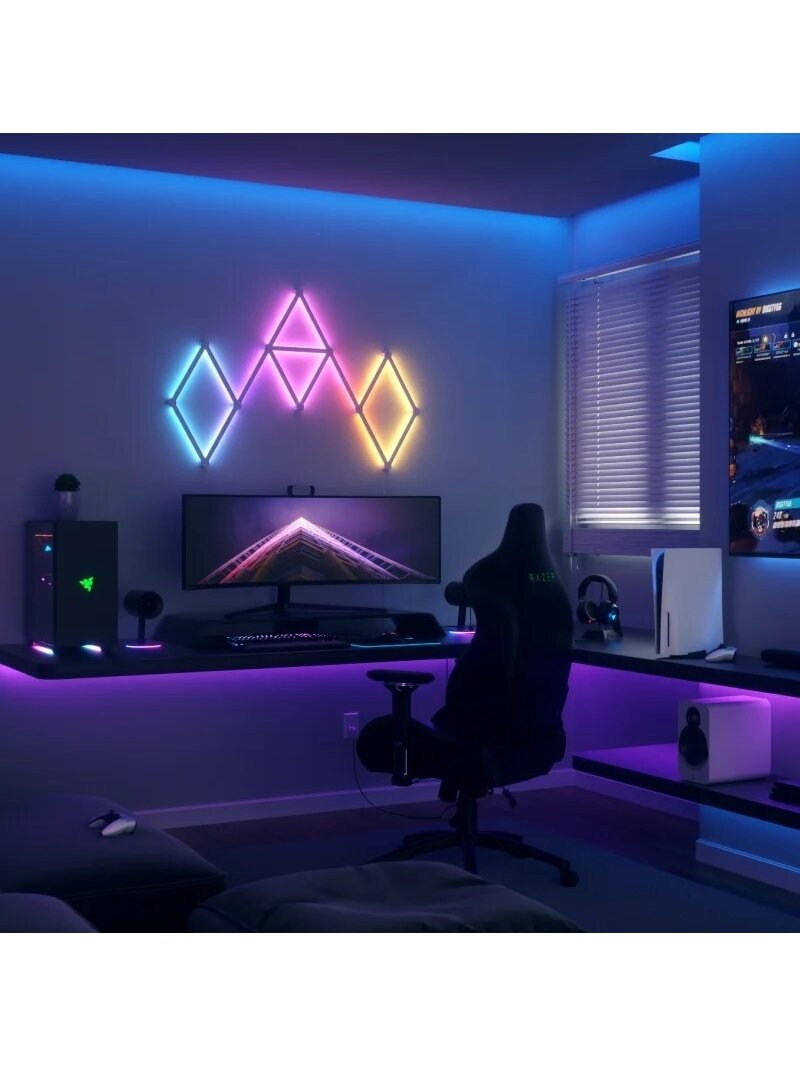 Nanoleaf | Lines Starter Kit (9 panels) | 16M+ colors 4 Nanoleaf | Lines Starter Kit (9 panels) | 16M+ colors 4