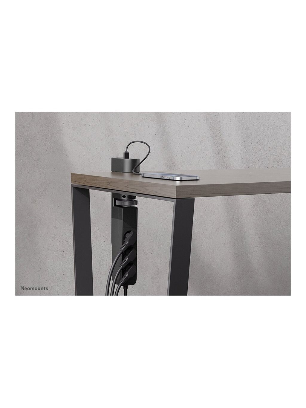 Neomounts | Desk socket with clamp and USB-C and USB-A ports - Quick charge | DS22-840BL6 14 Neomounts | Desk socket with clamp and USB-C and USB-A ports - Quick charge | DS22-840BL6 14