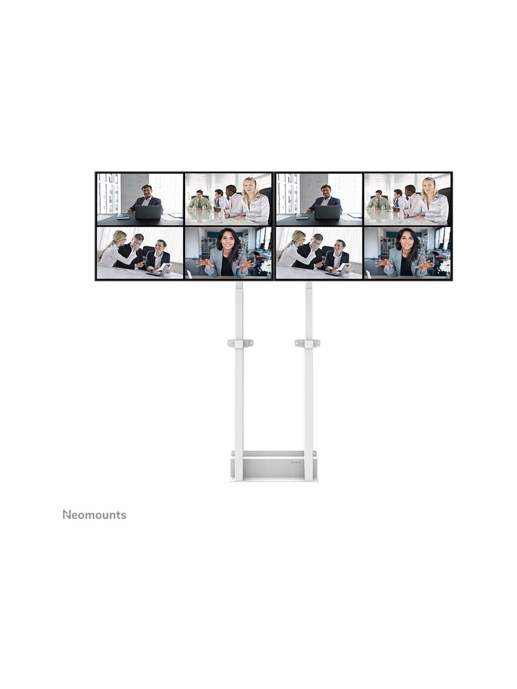 Neomounts Floor stand | ADM-875WH2 Dual screen adapter | Adjustable Height | 42-65 " | Maximum weight (capacity) 40 kg | White 5 Neomounts Floor stand | ADM-875WH2 Dual screen adapter | Adjustable Height | 42-65 " | Maximum weight (capacity) 40 kg | White 5