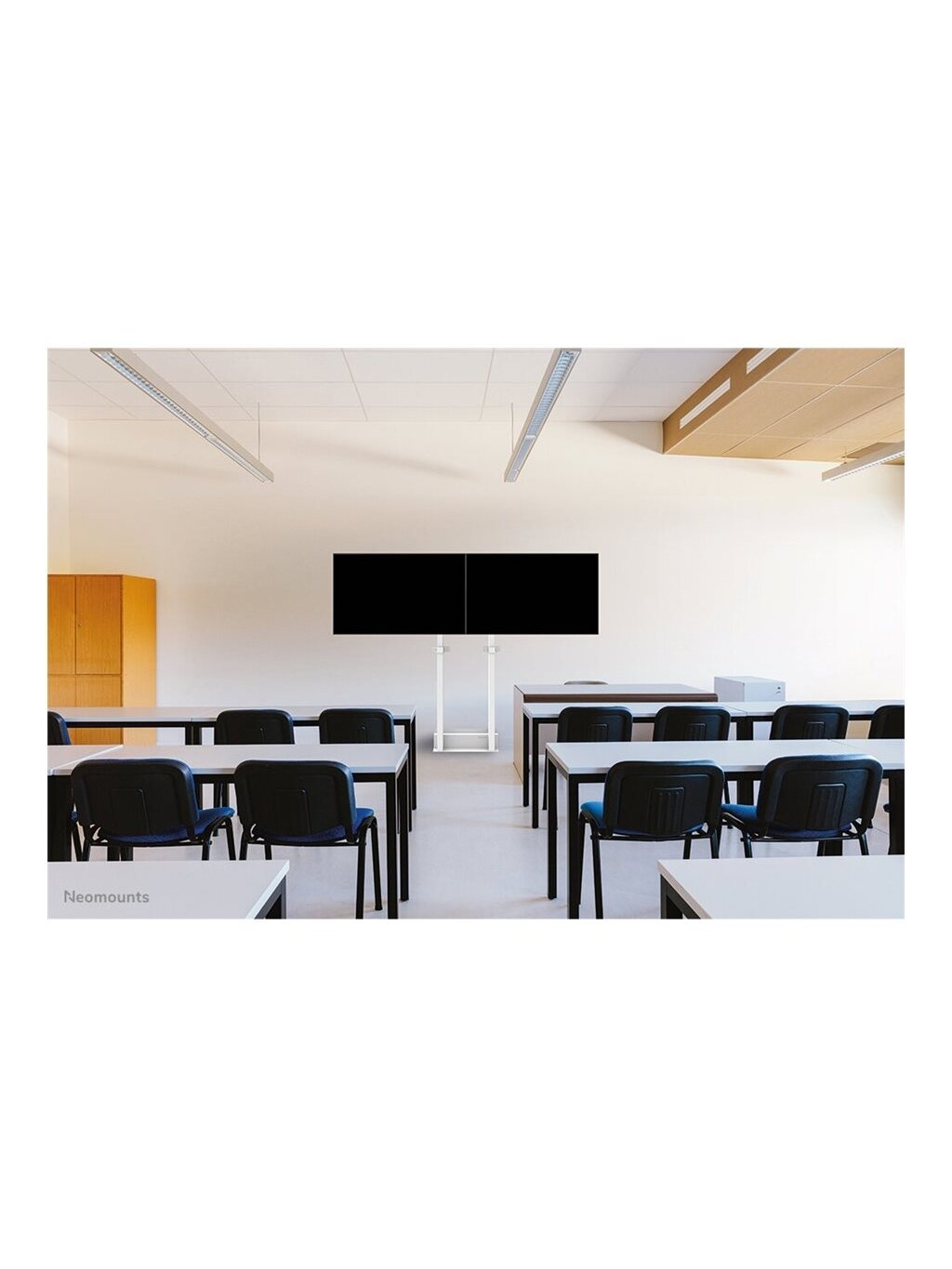 Neomounts Floor stand | ADM-875WH2 Dual screen adapter | Adjustable Height | 42-65 " | Maximum weight (capacity) 40 kg | White 9 Neomounts Floor stand | ADM-875WH2 Dual screen adapter | Adjustable Height | 42-65 " | Maximum weight (capacity) 40 kg | White 9