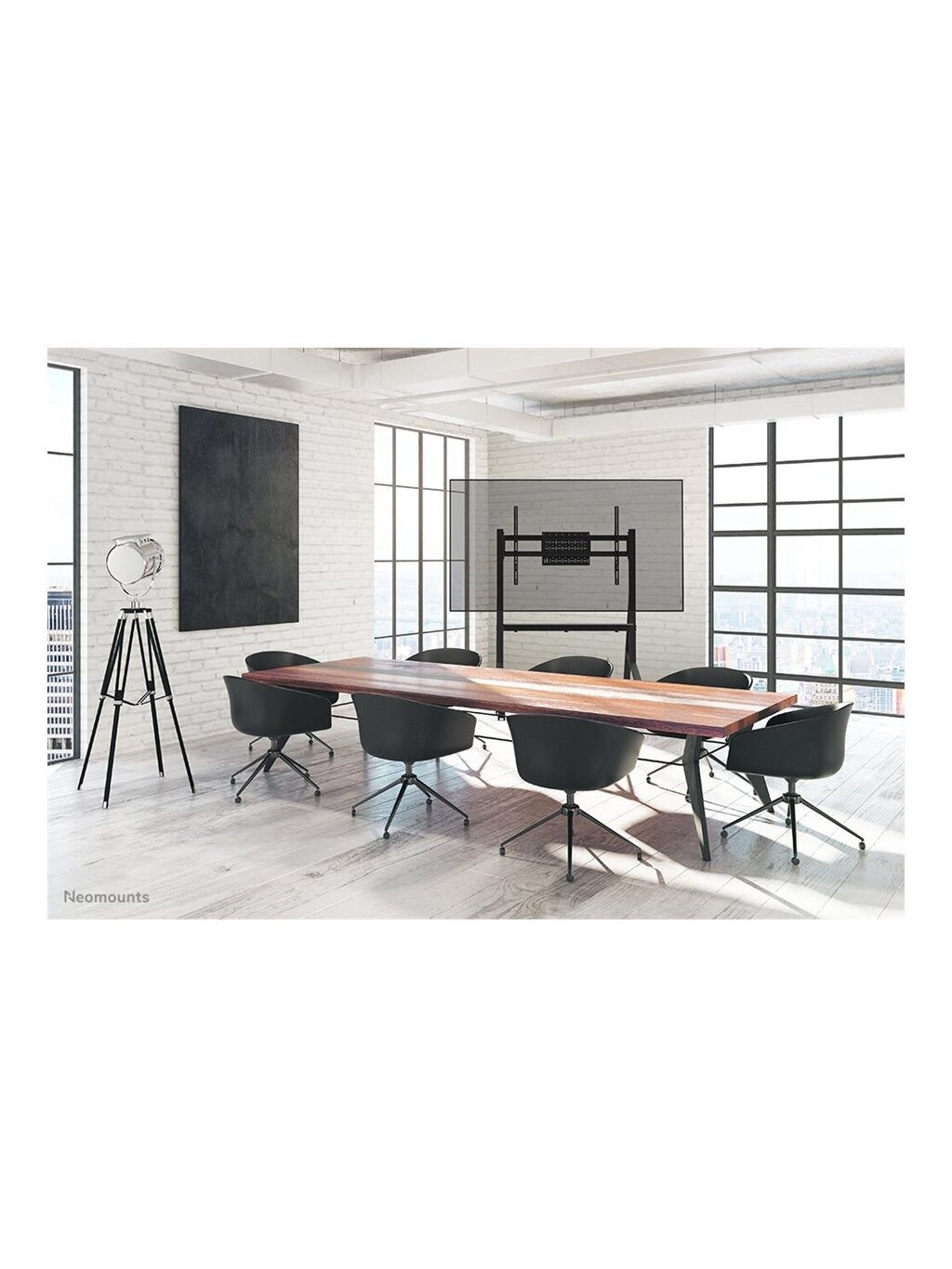 Neomounts Floor stand | FL50-525BL1 TV trolley | Adjustable Height | 55-86 " | Maximum weight (capacity) 76 kg | Black 5 Neomounts Floor stand | FL50-525BL1 TV trolley | Adjustable Height | 55-86 " | Maximum weight (capacity) 76 kg | Black 5