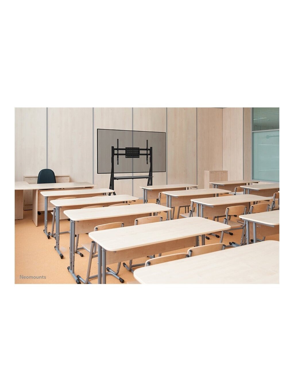 Neomounts Floor stand | FL50-525BL1 TV trolley | Adjustable Height | 55-86 " | Maximum weight (capacity) 76 kg | Black 6