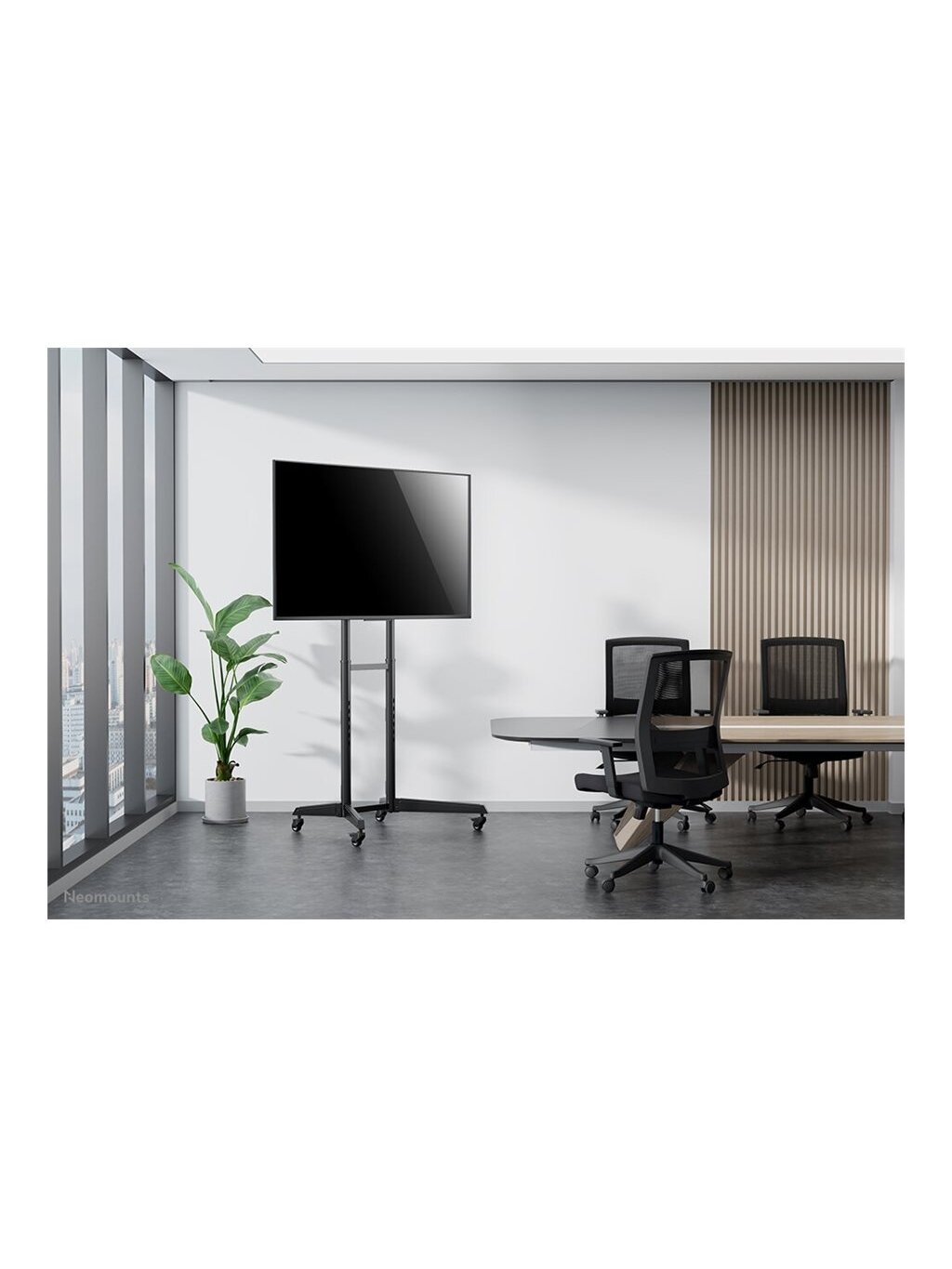 Neomounts Floor stand | FL50-540BL1 TV trolley | Adjustable Height, Tilt | 37-70 " | Maximum weight (capacity) 50 kg | Black 12 Neomounts Floor stand | FL50-540BL1 TV trolley | Adjustable Height, Tilt | 37-70 " | Maximum weight (capacity) 50 kg | Black 12