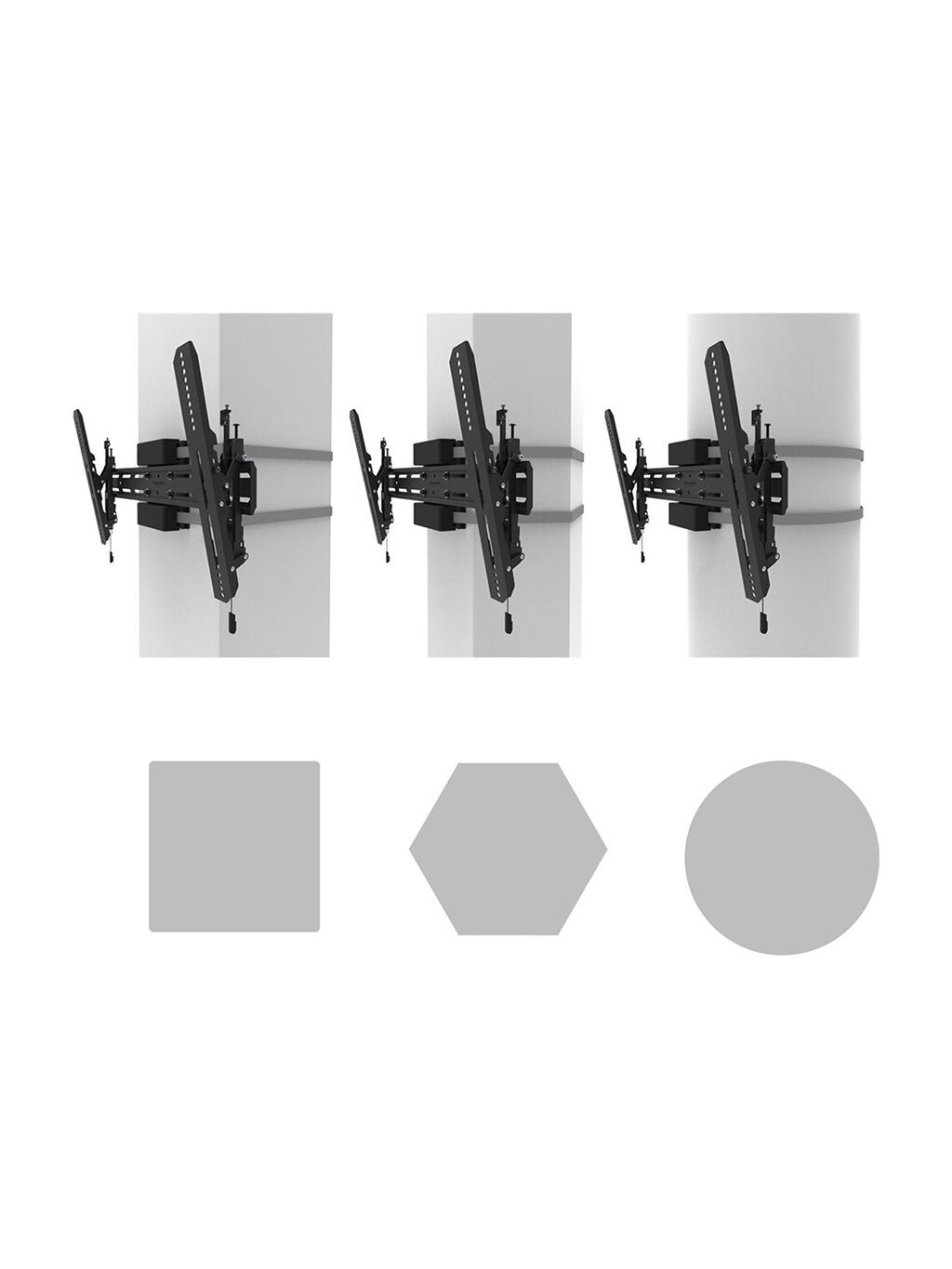 Neomounts Pillar Mount | WL35S-910BL16 | Levelling, tilt | 40-75 " | Maximum weight (capacity) 50 kg | Black 7 Neomounts Pillar Mount | WL35S-910BL16 | Levelling, tilt | 40-75 " | Maximum weight (capacity) 50 kg | Black 7