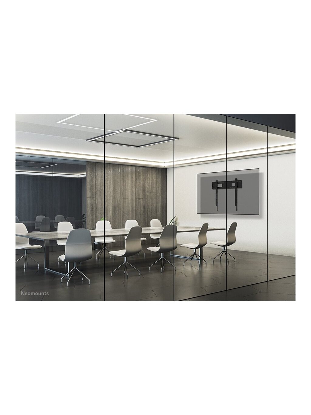 Neomounts Wall mount | WL30-750BL18 Heavy duty wall mount | Adjustable Height | 43-98 " | Maximum weight (capacity) 125 kg | Black 12