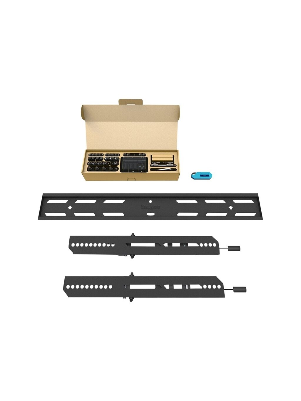 Neomounts Wall mount | WL30S-850BL16 TV mount | Micro adjustment | 42-86 " | Maximum weight (capacity) 60 kg | Black 4 Neomounts Wall mount | WL30S-850BL16 TV mount | Micro adjustment | 42-86 " | Maximum weight (capacity) 60 kg | Black 4