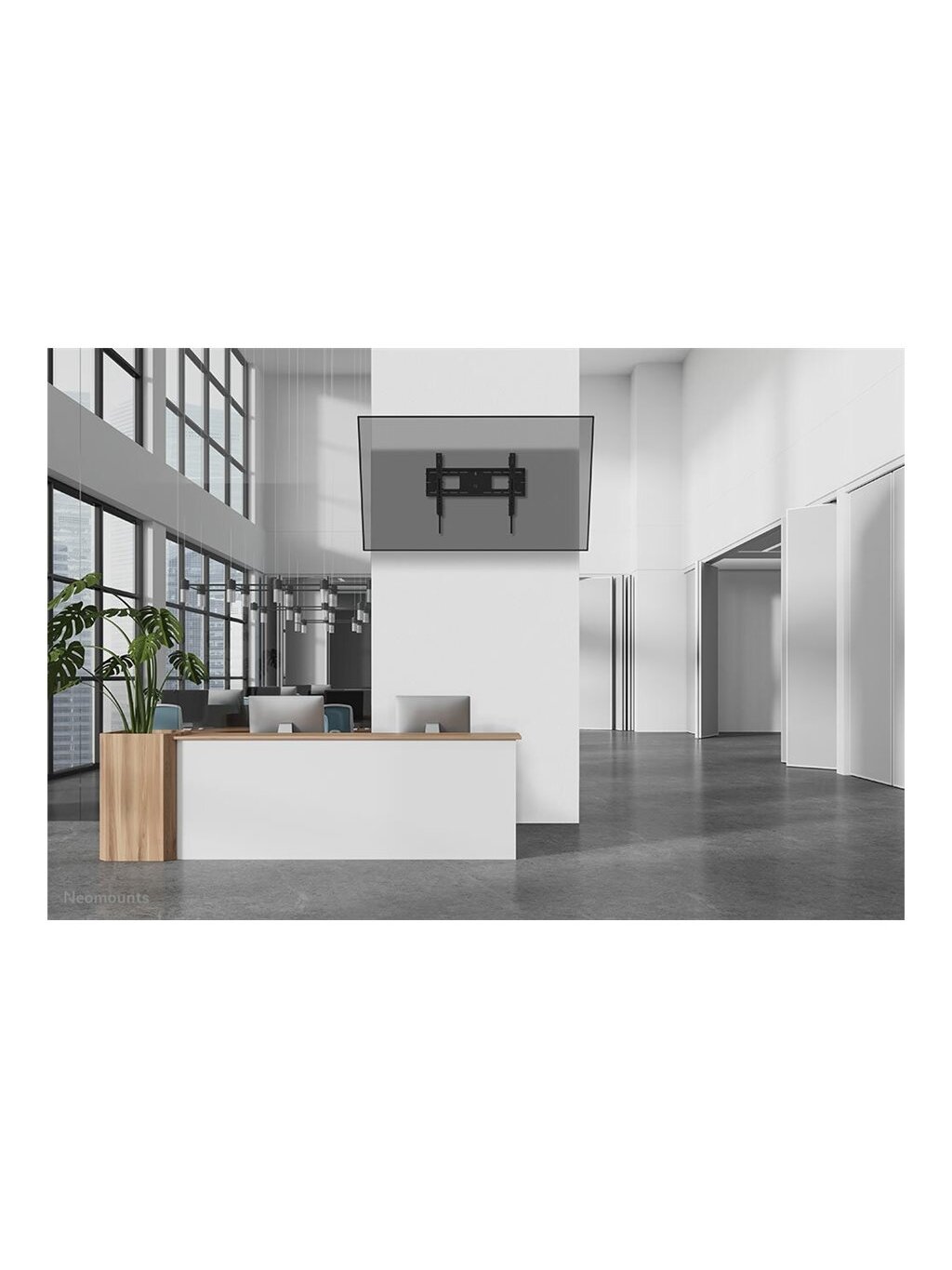 Neomounts Wall mount | WL35-750BL16 Heavy duty wall mount | Adjustable Height, Tilt | 42-86 " | Maximum weight (capacity) 125 kg | Black 12