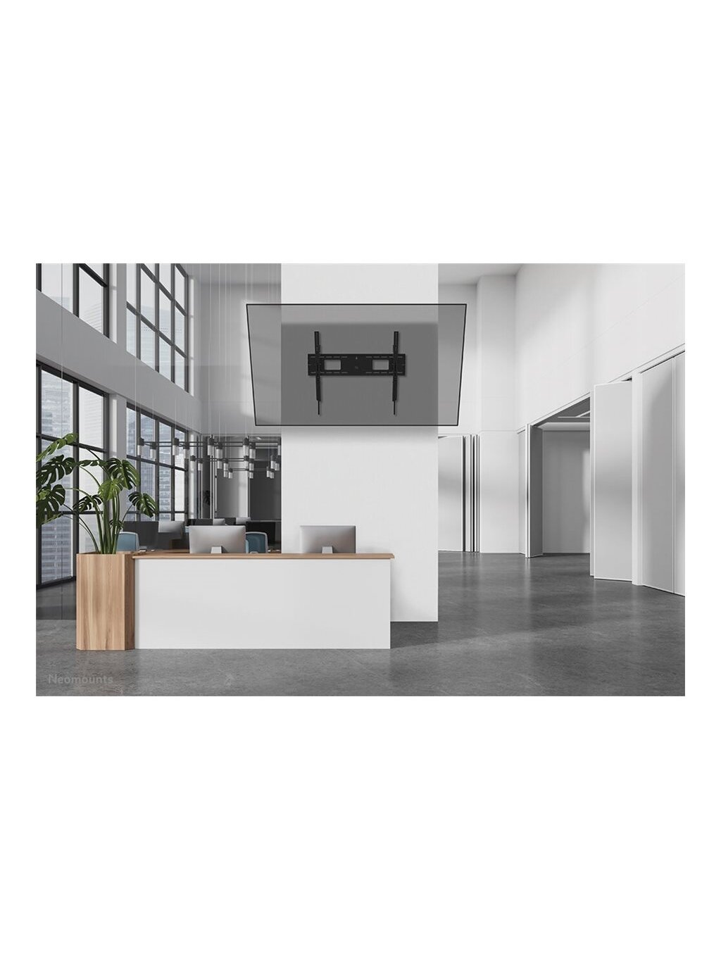 Neomounts Wall mount | WL35-750BL18 Heavy duty wall mount | Adjustable Height, Tilt | 43-98 " | Maximum weight (capacity) 125 kg | Black 12