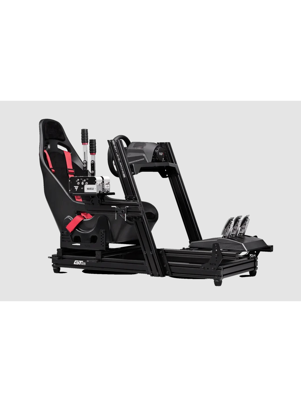 Next Level Racing | Aluminum; Carbon Steel | Racing Simulator Cockpit | GTElite Wheel Plate Edition | Black 3 Next Level Racing | Aluminum; Carbon Steel | Racing Simulator Cockpit | GTElite Wheel Plate Edition | Black 3