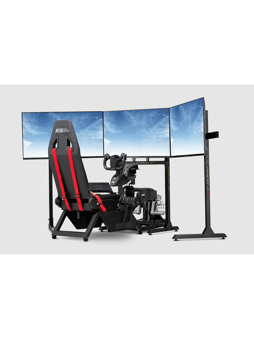 Next Level Racing | Flight Simulator Cockpit | Black and Red 3 Next Level Racing | Flight Simulator Cockpit | Black and Red 3