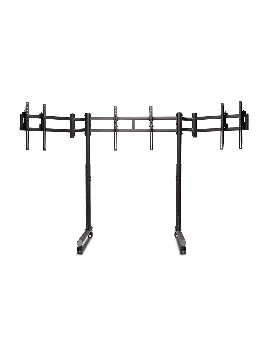 Next Level Racing Floor stand | Round Tube Freestanding Single Monitor Stand | Up to 3x43 " | Height adjustment, Tilt | Maximum weight (capacity) 50 kg | Black 1