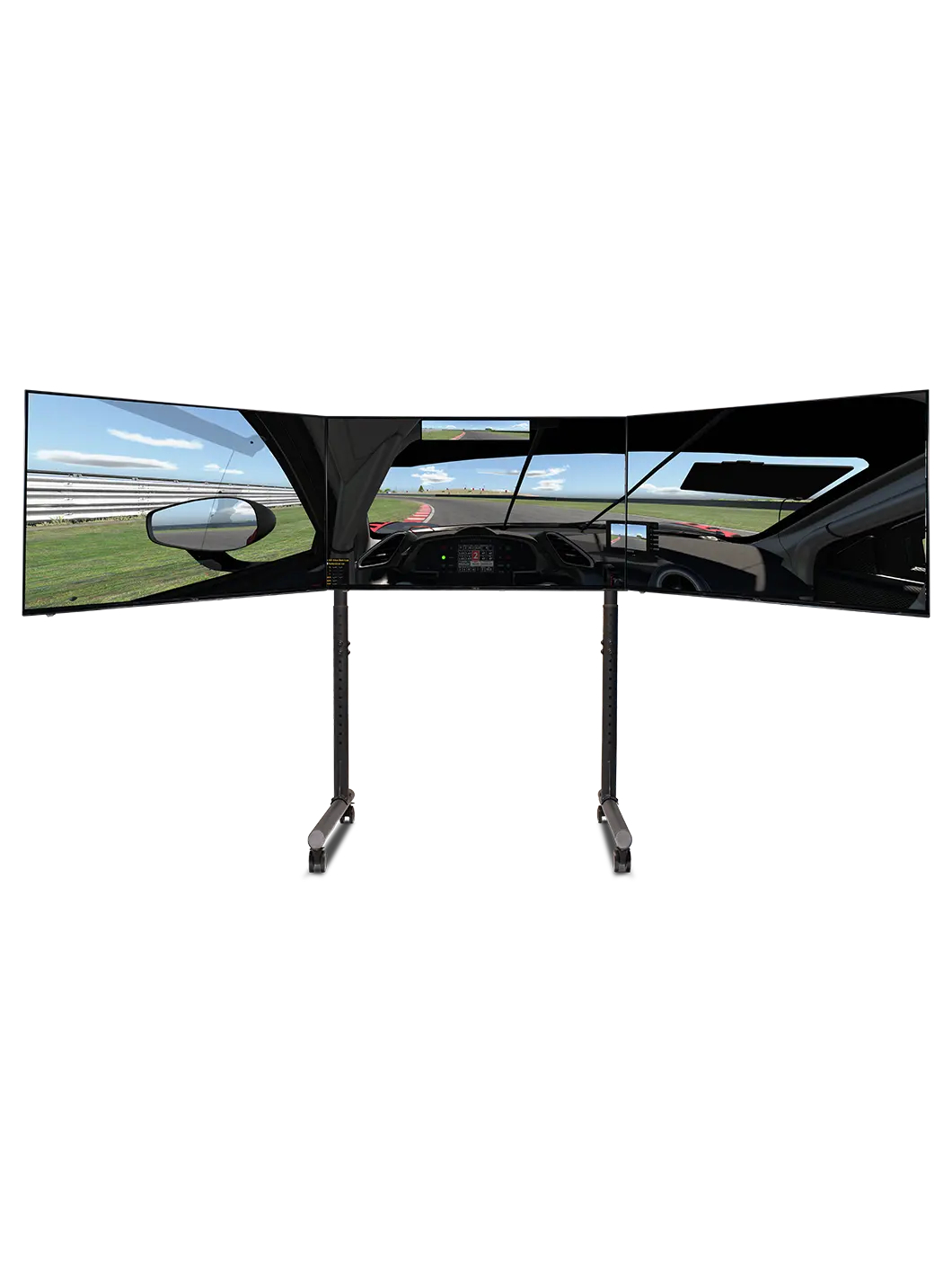Next Level Racing Floor stand | Round Tube Freestanding Single Monitor Stand | Up to 3x43 " | Height adjustment, Tilt | Maximum weight (capacity) 50 kg | Black 2 Next Level Racing Floor stand | Round Tube Freestanding Single Monitor Stand | Up to 3x43 " | Height adjustment, Tilt | Maximum weight (capacity) 50 kg | Black 2