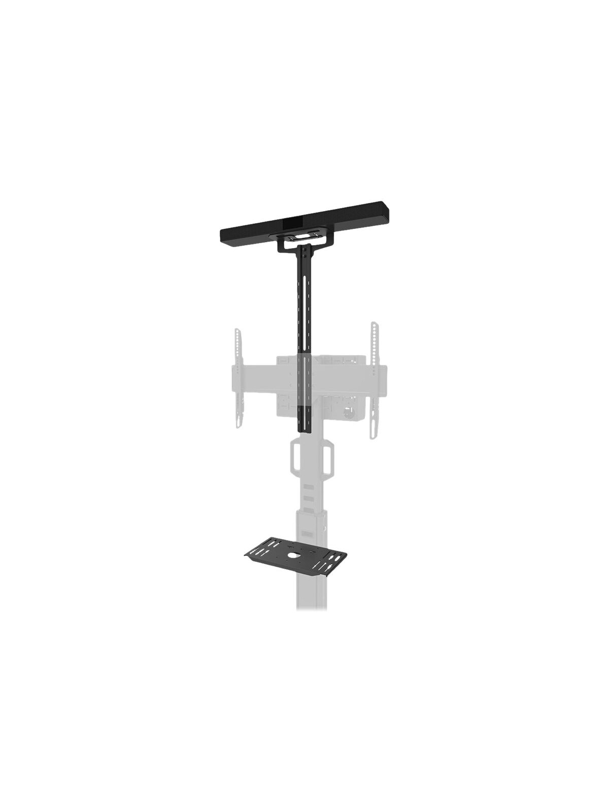Neomounts AV1-825BL Videobar and multimedia kit - universal | Adjustable Height | Maximum weight (capacity) 9 kg | Black 3