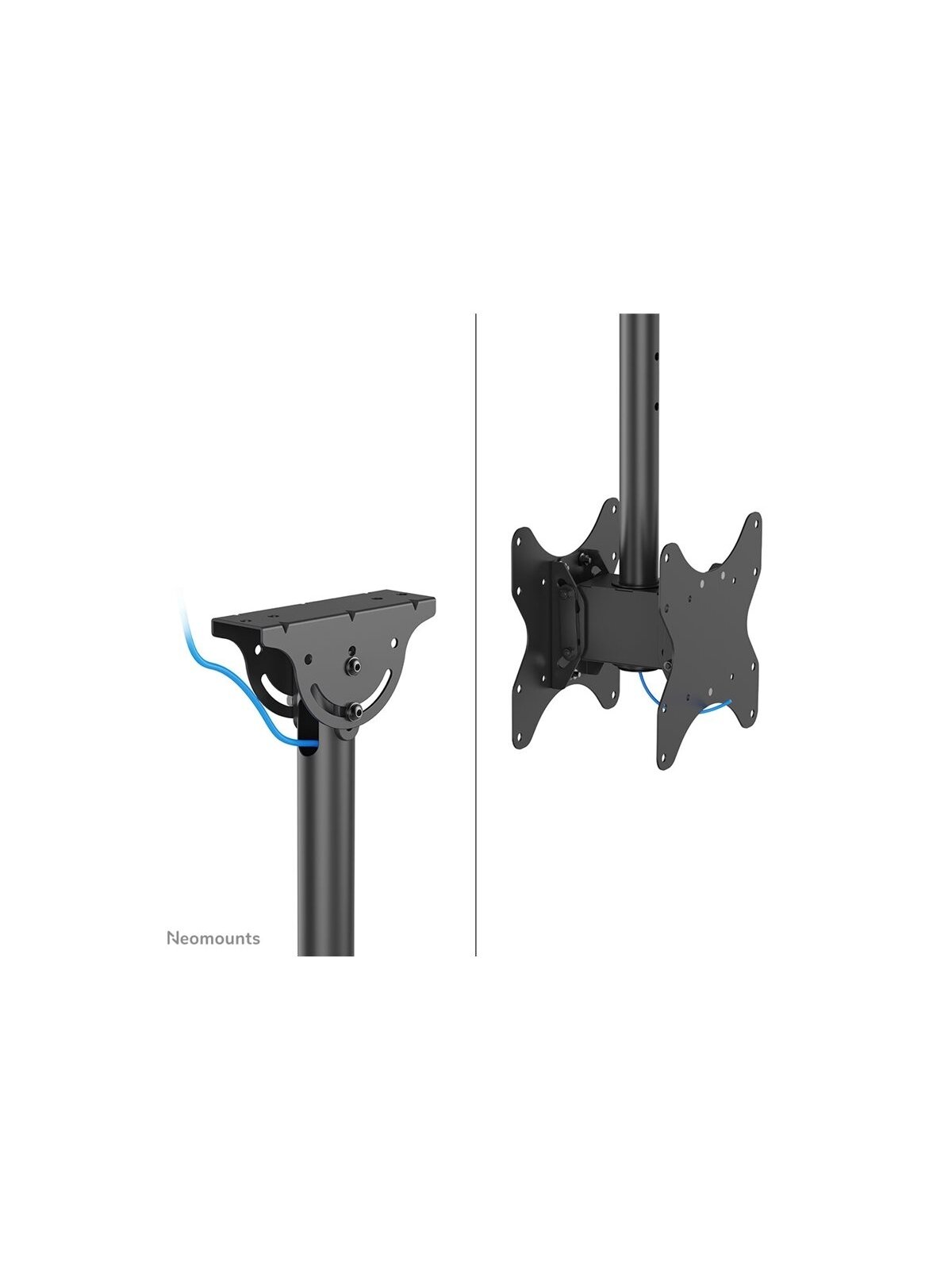 Neomounts CL35-340BL22 Dual Monitor/TV Mount Ceiling | Adjustable Height, Rotate, Tilt, Swivel | 23-42 " | Maximum weight (capacity) 45 kg | Black 5 Neomounts CL35-340BL22 Dual Monitor/TV Mount Ceiling | Adjustable Height, Rotate, Tilt, Swivel | 23-42 " | Maximum weight (capacity) 45 kg | Black 5