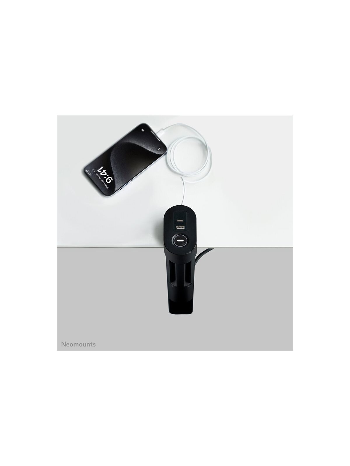 Neomounts | Desk socket with clamp and USB-C and USB-A ports - Quick charge | DS22-840BL6 12 Neomounts | Desk socket with clamp and USB-C and USB-A ports - Quick charge | DS22-840BL6 12