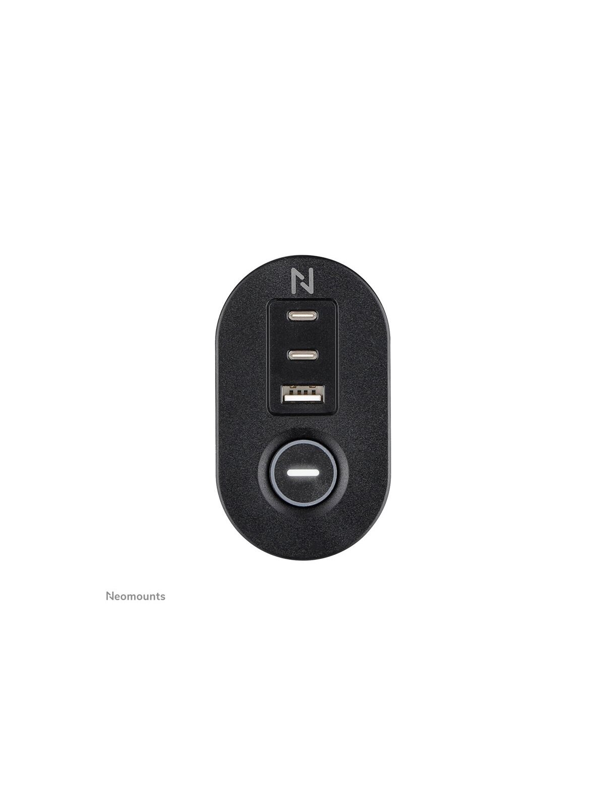 Neomounts | Desk socket with clamp and USB-C and USB-A ports - Quick charge | DS22-840BL6 2 Neomounts | Desk socket with clamp and USB-C and USB-A ports - Quick charge | DS22-840BL6 2
