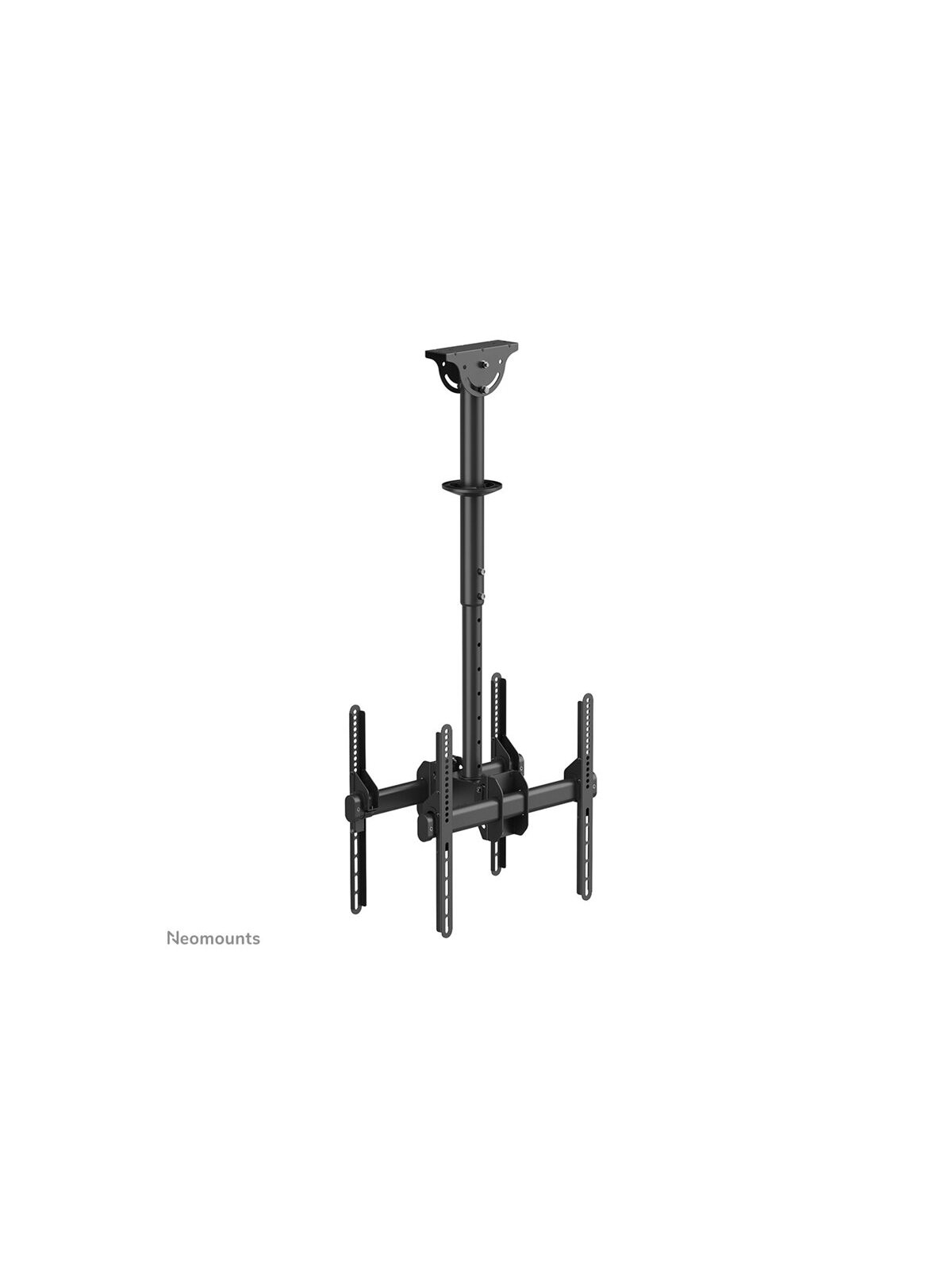 Neomounts NM-C440DBLACK Dual monitor/TV mount ceiling | Adjustable Height, Rotate, Tilt, Swivel | 32-60 " | Maximum weight (capacity) 45 kg | Black 2