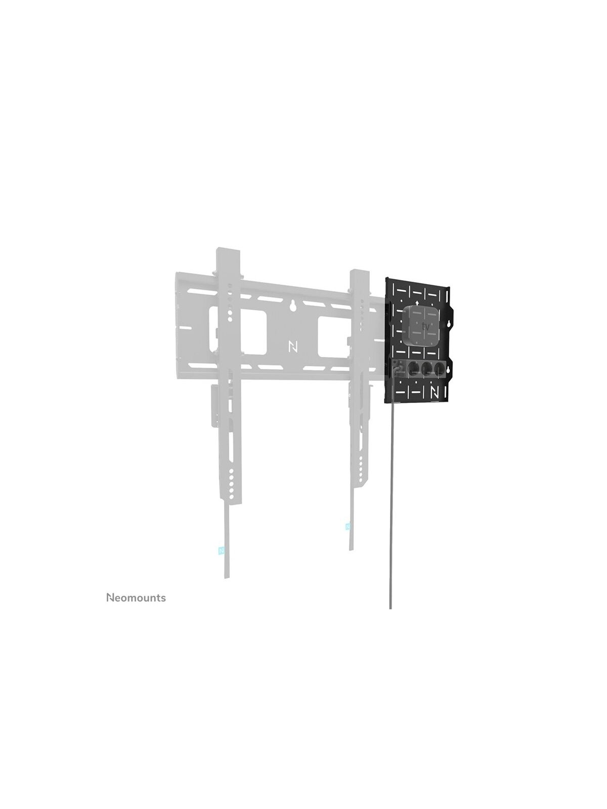 Neomounts Wall mount | AWL05-750BL AV hardware rack | Maximum weight (capacity) 10 kg | Black 5