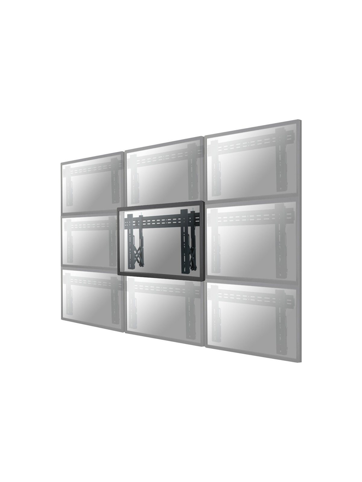 Neomounts Wall mount | LED-VW1000BLACK Videowall wall mount | 40-75 " | Maximum weight (capacity) 50 kg | Black 3 Neomounts Wall mount | LED-VW1000BLACK Videowall wall mount | 40-75 " | Maximum weight (capacity) 50 kg | Black 3