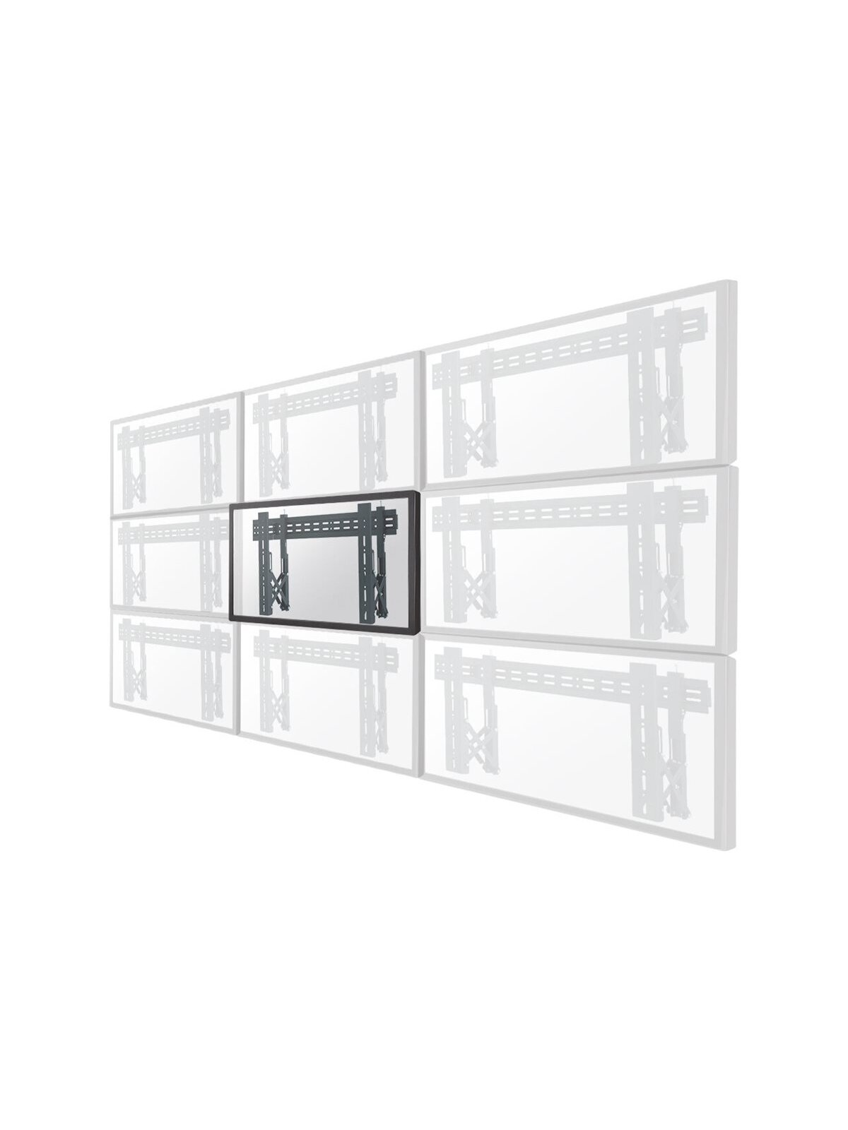 Neomounts Wall mount | LED-VW1000BLACK Videowall wall mount | 40-75 " | Maximum weight (capacity) 50 kg | Black Neomounts Wall mount | LED-VW1000BLACK Videowall wall mount | 40-75 " | Maximum weight (capacity) 50 kg | Black