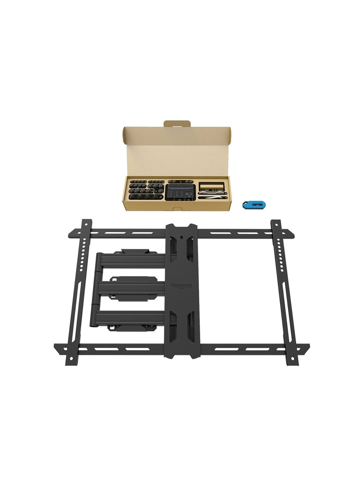 Neomounts Wall mount | WL40S-850BL16 TV mount wall | Full motion, Tilt, Swivel | 40-70 " | Maximum weight (capacity) 45 kg | Black 2 Neomounts Wall mount | WL40S-850BL16 TV mount wall | Full motion, Tilt, Swivel | 40-70 " | Maximum weight (capacity) 45 kg | Black 2