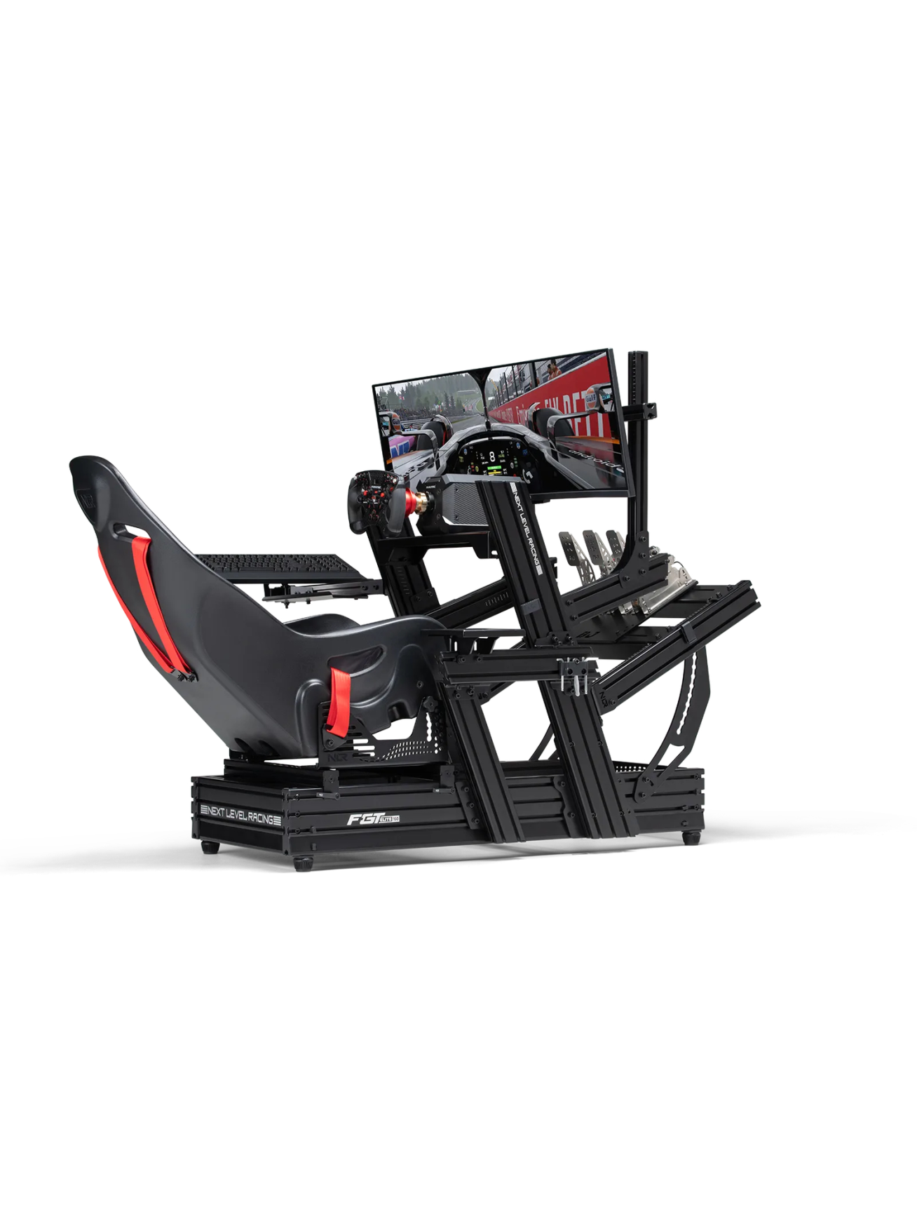 Next Level Racing Aluminium | F-GT Elite 160 Wheel Plate Edition | Black 5
