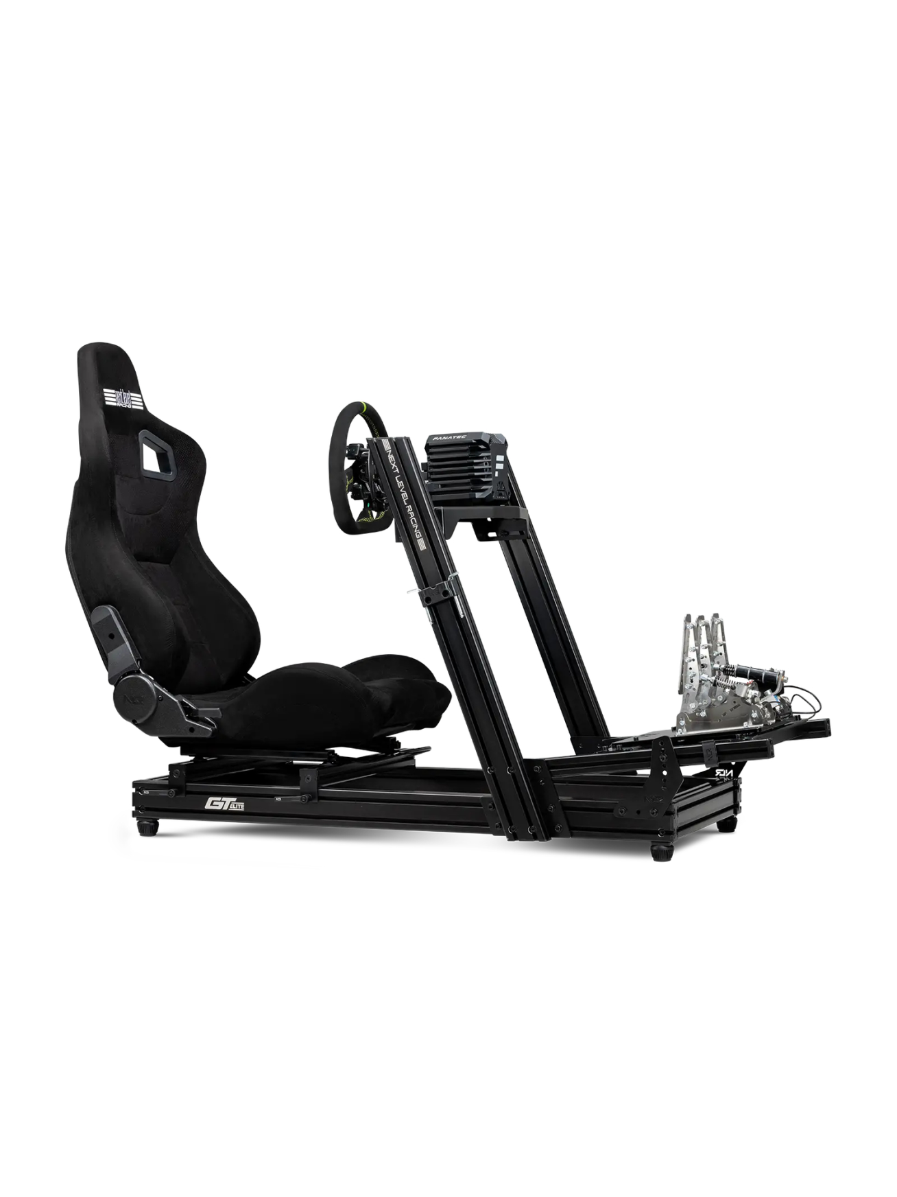 Next Level Racing Aluminium Simulator Cockpit, Wheel Plate Edition | GTElite Lite | Black 1 Next Level Racing Aluminium Simulator Cockpit, Wheel Plate Edition | GTElite Lite | Black 1