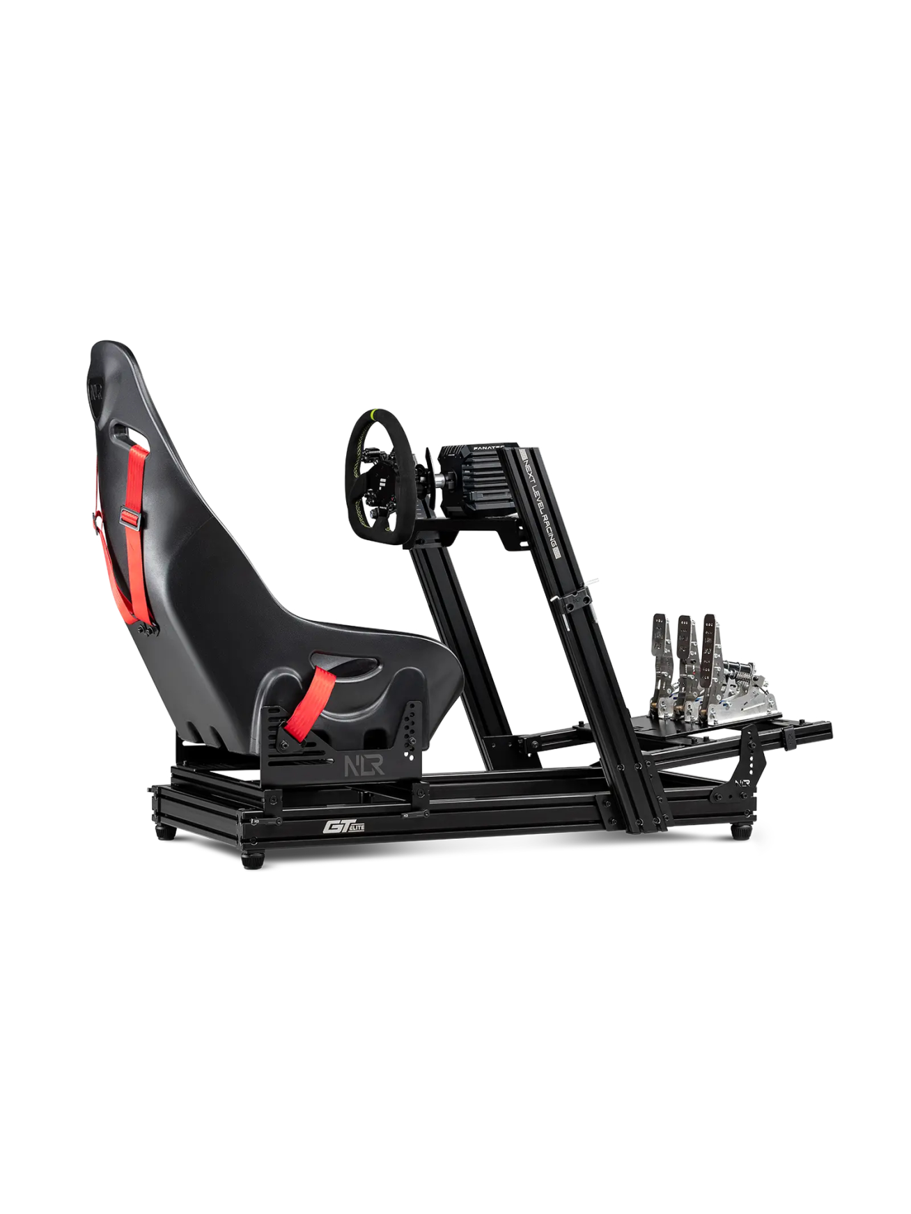 Next Level Racing Aluminium Simulator Cockpit, Wheel Plate Edition | GTElite Lite | Black 4 Next Level Racing Aluminium Simulator Cockpit, Wheel Plate Edition | GTElite Lite | Black 4