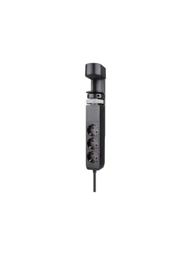 Neomounts | Desk socket with clamp and USB-C and USB-A ports - Quick charge | DS22-840BL6 Neomounts | Desk socket with clamp and USB-C and USB-A ports - Quick charge | DS22-840BL6