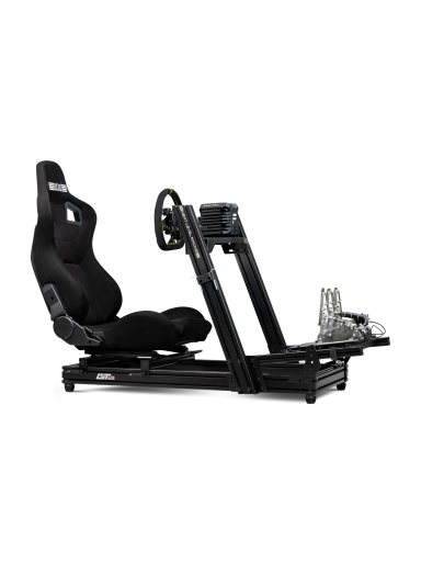 Next Level Racing Aluminium Simulator Cockpit, Wheel Plate Edition | GTElite Lite | Black Next Level Racing Aluminium Simulator Cockpit, Wheel Plate Edition | GTElite Lite | Black