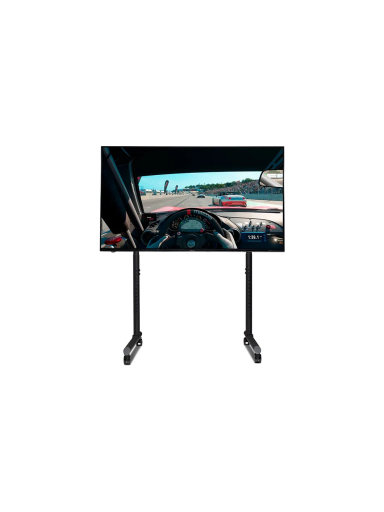 Next Level Racing Floor stand | Round Tube Freestanding Single Monitor Stand | Up to 65 " | Height adjustment, Tilt | Maximum weight (capacity) 50 kg | Black