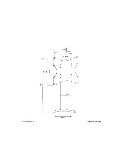 Neomounts Desk Mount | DS42-430BL12 TV stand | Swivel | 23-43 " | Maximum weight (capacity) 50 kg | Black 13