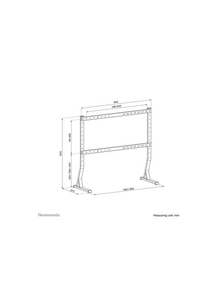 Neomounts Desk Mount | DS45-430BL18 TV stand | Adjustable Height | 45-90 " | Maximum weight (capacity) 60 kg | Black 13