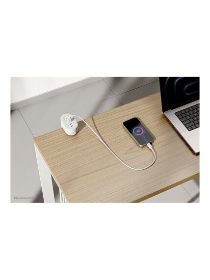 Neomounts | Desk socket with clamp and USB-C and USB-A ports - Quick charge | DS22-840WH6 11 Neomounts | Desk socket with clamp and USB-C and USB-A ports - Quick charge | DS22-840WH6 11