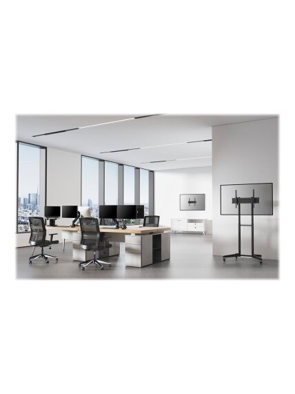 Neomounts Floor stand | FL50-540BL1 TV trolley | Adjustable Height, Tilt | 37-70 " | Maximum weight (capacity) 50 kg | Black 11 Neomounts Floor stand | FL50-540BL1 TV trolley | Adjustable Height, Tilt | 37-70 " | Maximum weight (capacity) 50 kg | Black 11
