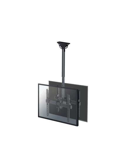 Neomounts NM-C440DBLACK Dual monitor/TV mount ceiling | Adjustable Height, Rotate, Tilt, Swivel | 32-60 " | Maximum weight (capacity) 45 kg | Black