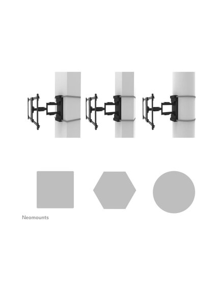 Neomounts Pillar Mount | WL40S-910BL16 | Levelling, tilt, swivel, depth | 40-70 " | Maximum weight (capacity) 45 kg | Black 4 Neomounts Pillar Mount | WL40S-910BL16 | Levelling, tilt, swivel, depth | 40-70 " | Maximum weight (capacity) 45 kg | Black 4