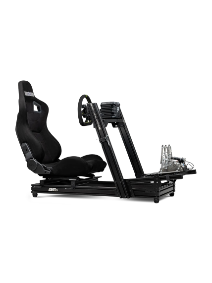 Next Level Racing Aluminium Simulator Cockpit, Wheel Plate Edition | GTElite Lite | Black 1 Next Level Racing Aluminium Simulator Cockpit, Wheel Plate Edition | GTElite Lite | Black 1