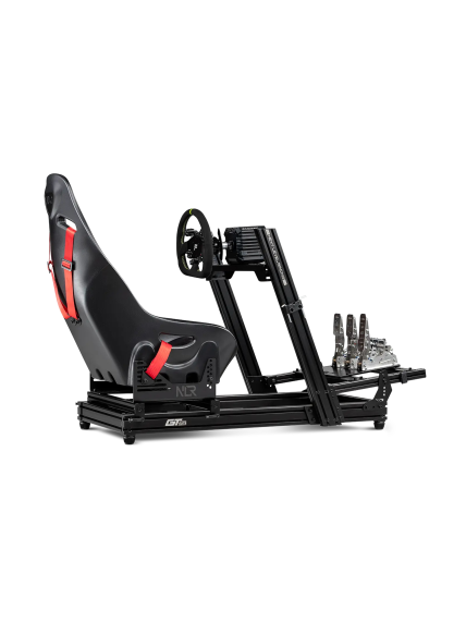 Next Level Racing Aluminium Simulator Cockpit, Wheel Plate Edition | GTElite Lite | Black 4 Next Level Racing Aluminium Simulator Cockpit, Wheel Plate Edition | GTElite Lite | Black 4