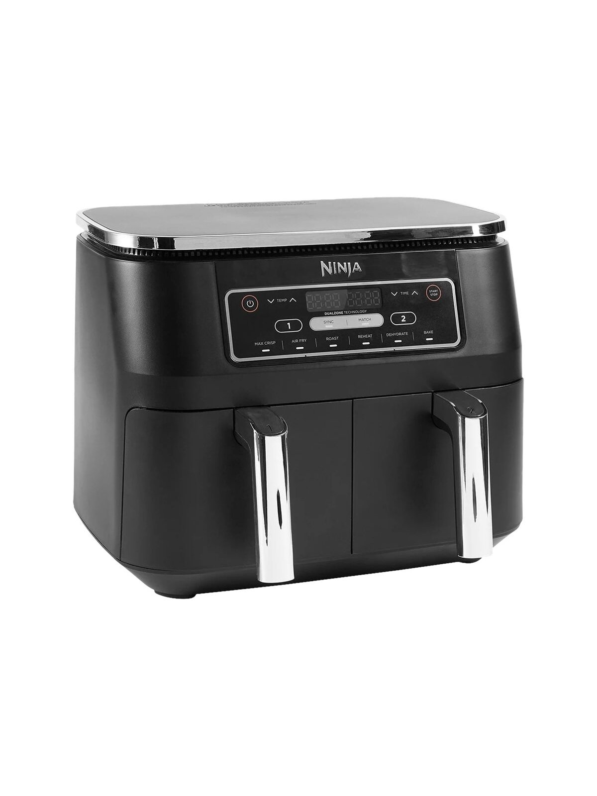 NINJA | Air Fryer | AF300 | Power 1 frying compartment: 1200 W; 2 frying compartments: 2400 W W | Capacity 7.6 L | Black 3 NINJA | Air Fryer | AF300 | Power 1 frying compartment: 1200 W; 2 frying compartments: 2400 W W | Capacity 7.6 L | Black 3