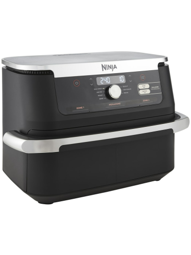 NINJA | Double Air Fryer | AF500EU Foodi FlexDrawer | Power 2470 W | Capacity 10.4 L | Black