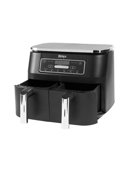 NINJA | Air Fryer | AF300 | Power 1 frying compartment: 1200 W; 2 frying compartments: 2400 W W | Capacity 7.6 L | Black NINJA | Air Fryer | AF300 | Power 1 frying compartment: 1200 W; 2 frying compartments: 2400 W W | Capacity 7.6 L | Black