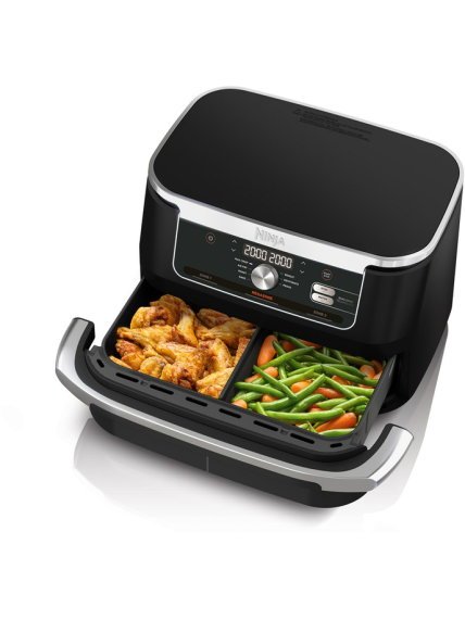 NINJA | Double Air Fryer | AF500EU Foodi FlexDrawer | Power 2470 W | Capacity 10.4 L | Black 4