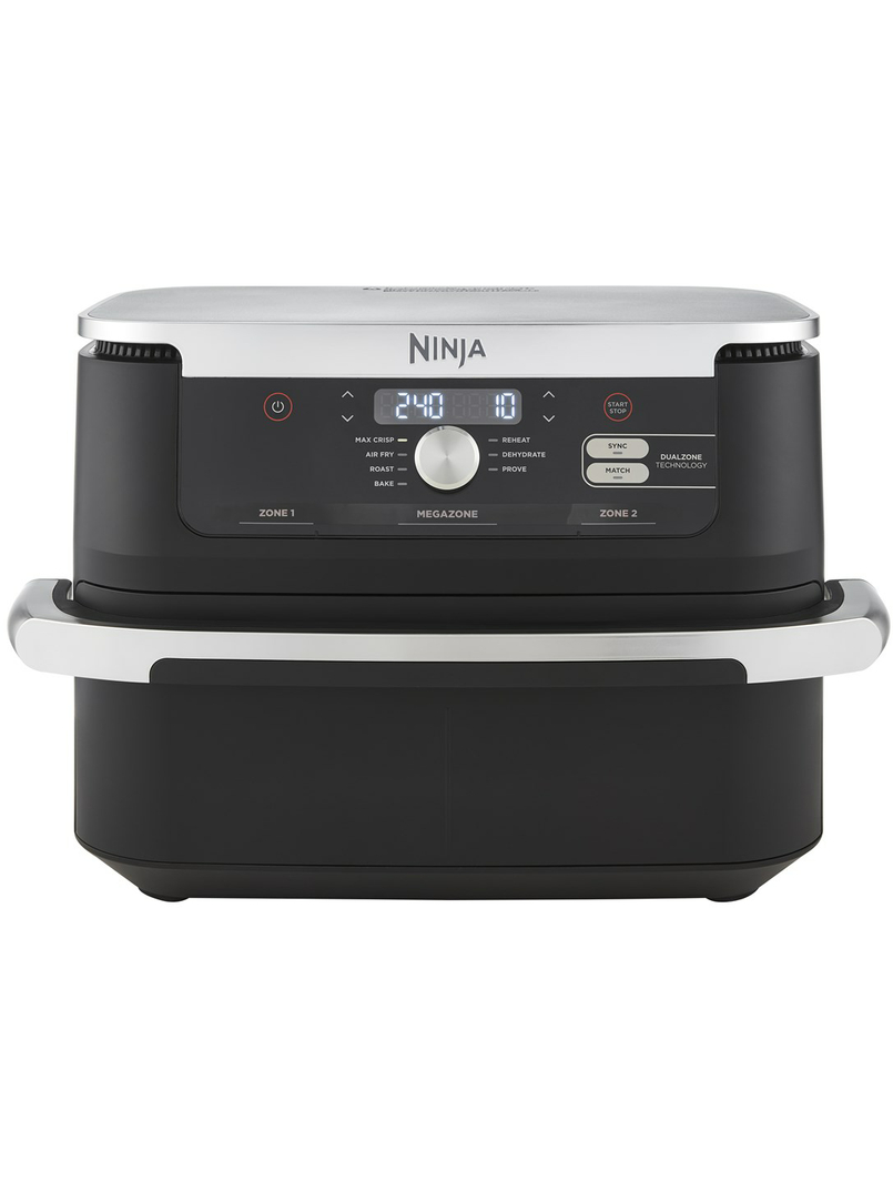 NINJA | Double Air Fryer | AF500EU Foodi FlexDrawer | Power 2470 W | Capacity 10.4 L | Black 3