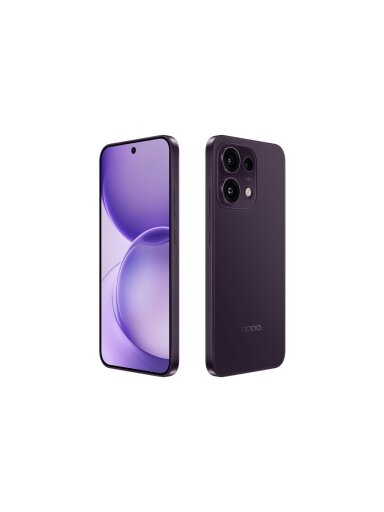 OPPO Reno16 F 5G (CPH2859) | Purple Black | 6.57 " | AMOLED | 2372 x 1080 pixels | Mediatek | Dimensity 7300 Energy | Internal RAM 8 GB | 256 GB | Dual SIM | 5G | Main camera resolution 50+50+8 MP | Secondary camera resolution 50 MP | Android | 16