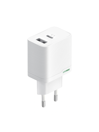 OPPO SUPERVOOC 45W Dual-Port Charger (White), OSAB4CB4AE