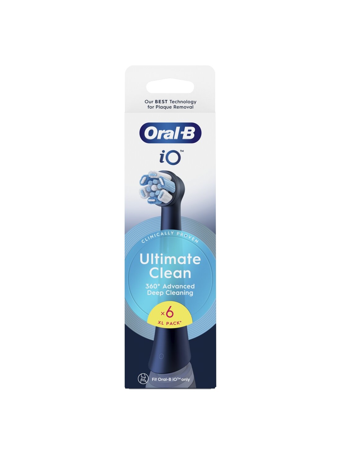 Oral-B | Replaceable toothbrush heads | iO UltimateClean | Heads | For adults | Number of brush heads included 6 | Black 2 Oral-B | Replaceable toothbrush heads | iO UltimateClean | Heads | For adults | Number of brush heads included 6 | Black 2