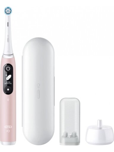 Oral-B Electric Toothbrush | iO Series 6 | Rechargeable | For adults | Number of brush heads included 1 | Number of teeth brushing modes 5 | Pink